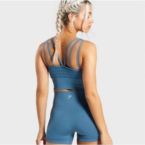 Gymshark Other - NWOT Gymshark Energy+ Seamless Crop Top/Long Line Sports Bra